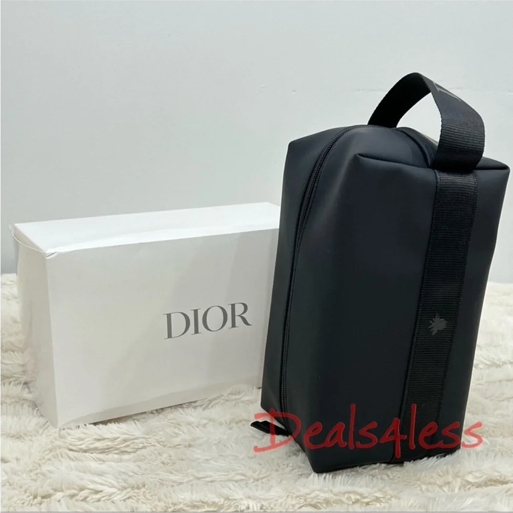Dior Pouch Cosmetic Bag Toiletry Case Travel Dop Kitt Shaving Bag NEW in box